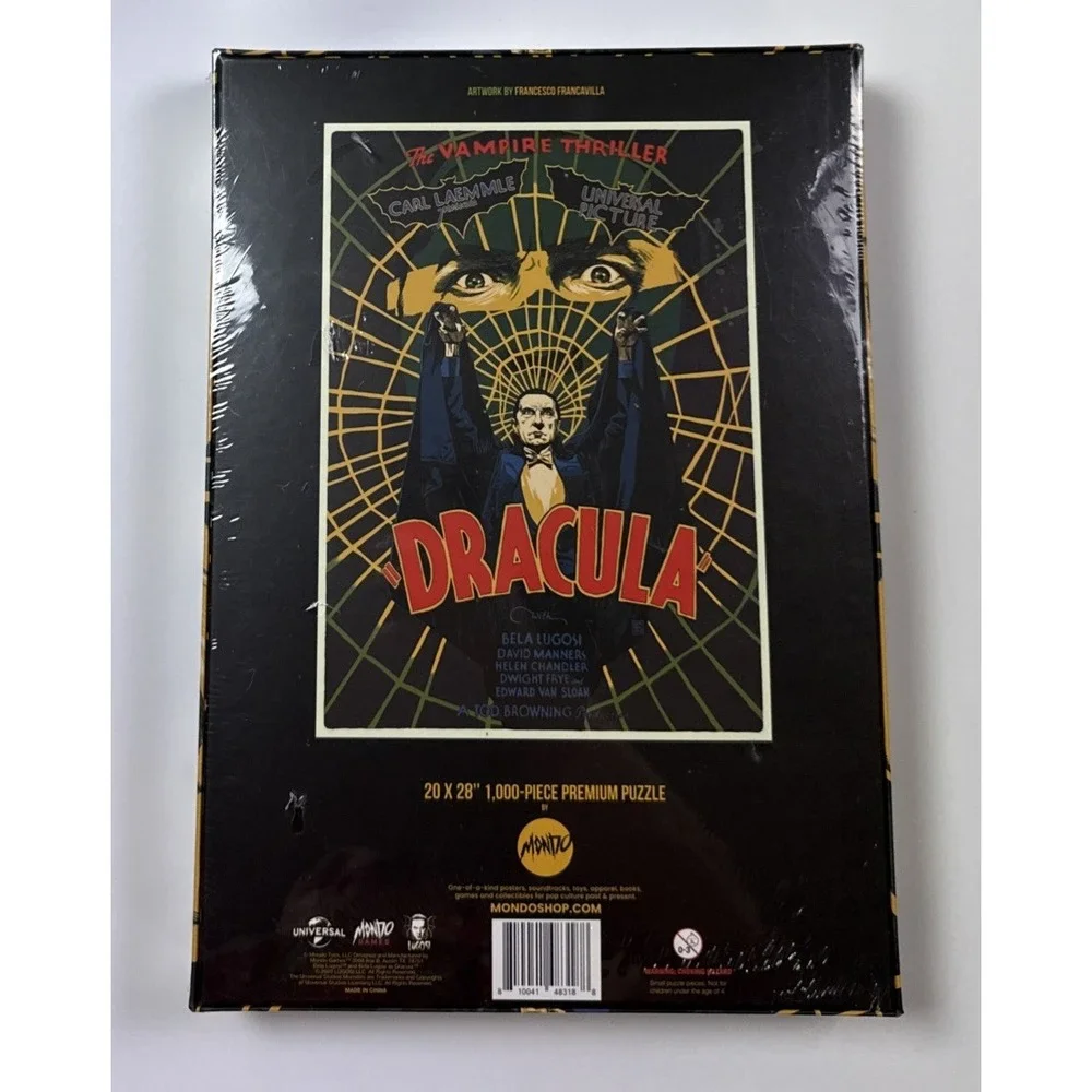 Dracula 1000 Piece Puzzle Horror Film Artist Francesco Francavilla New MONDO